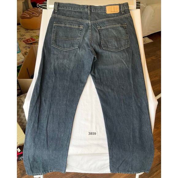 Calvin Klein Men Jeans size 34 Blue Mid Rise Straight Fit - Picture 10 of 11